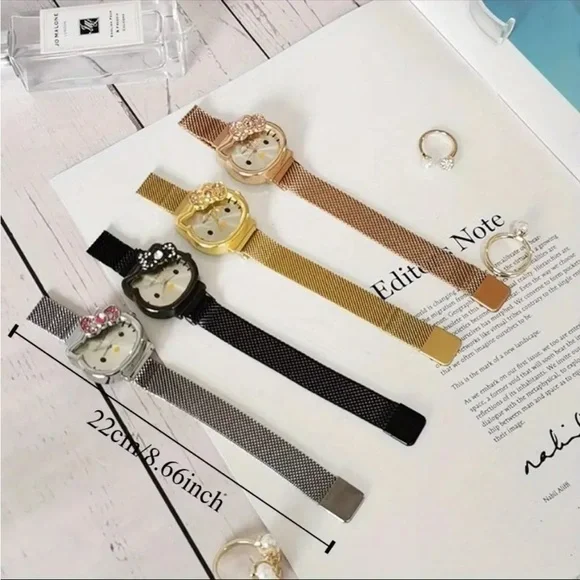 Silver Rhinestone Hello Kitty Watch - Picture 10 of 10